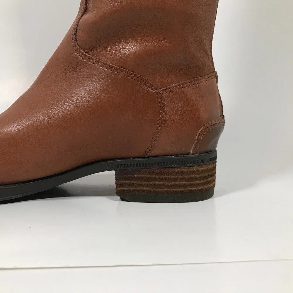 Sam Edelman Penny 2 Womens US 4.5 Riding Boots Brown‎ Whiskey Leather EU 35